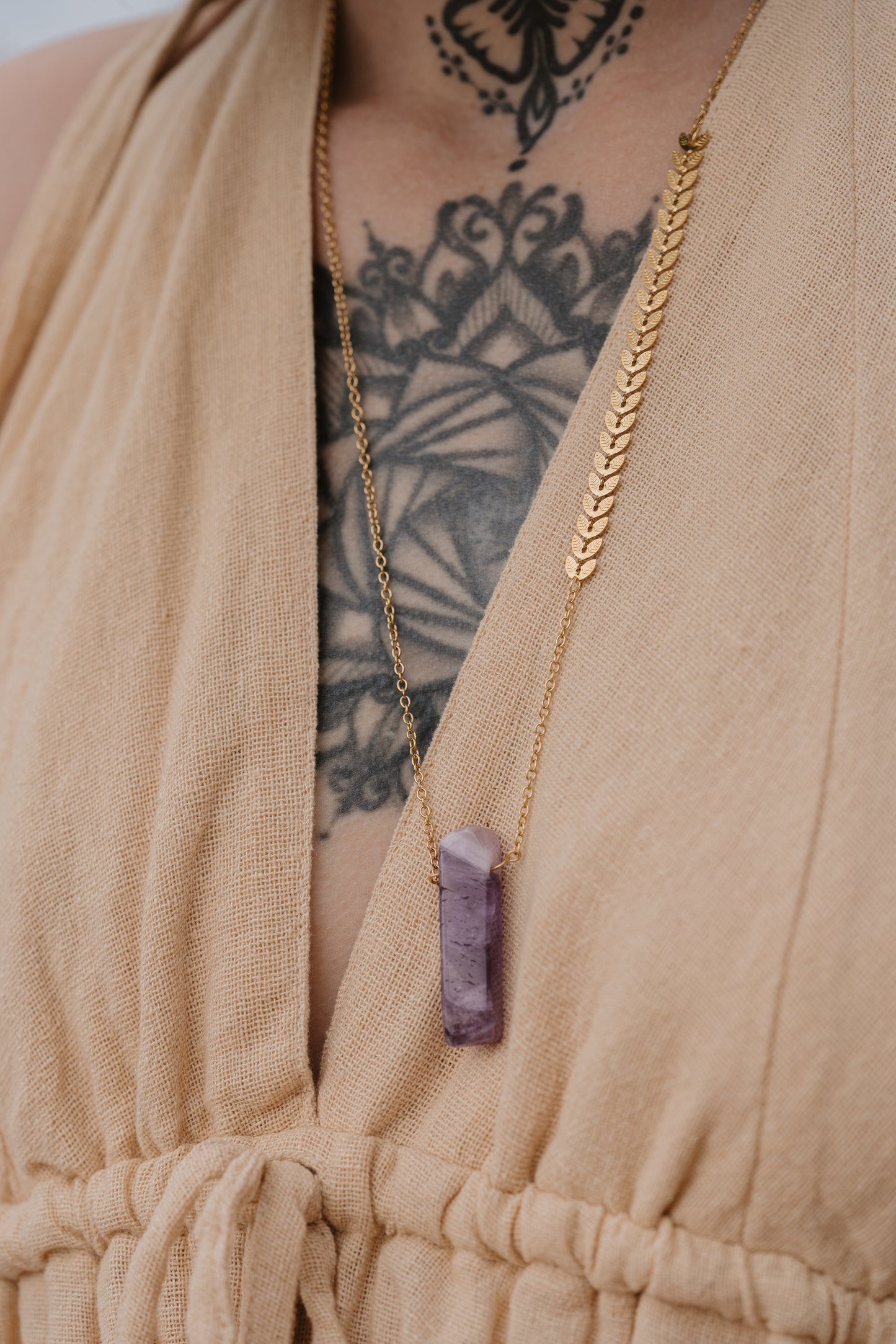COLLIER FOUGÈRE - Améthyste