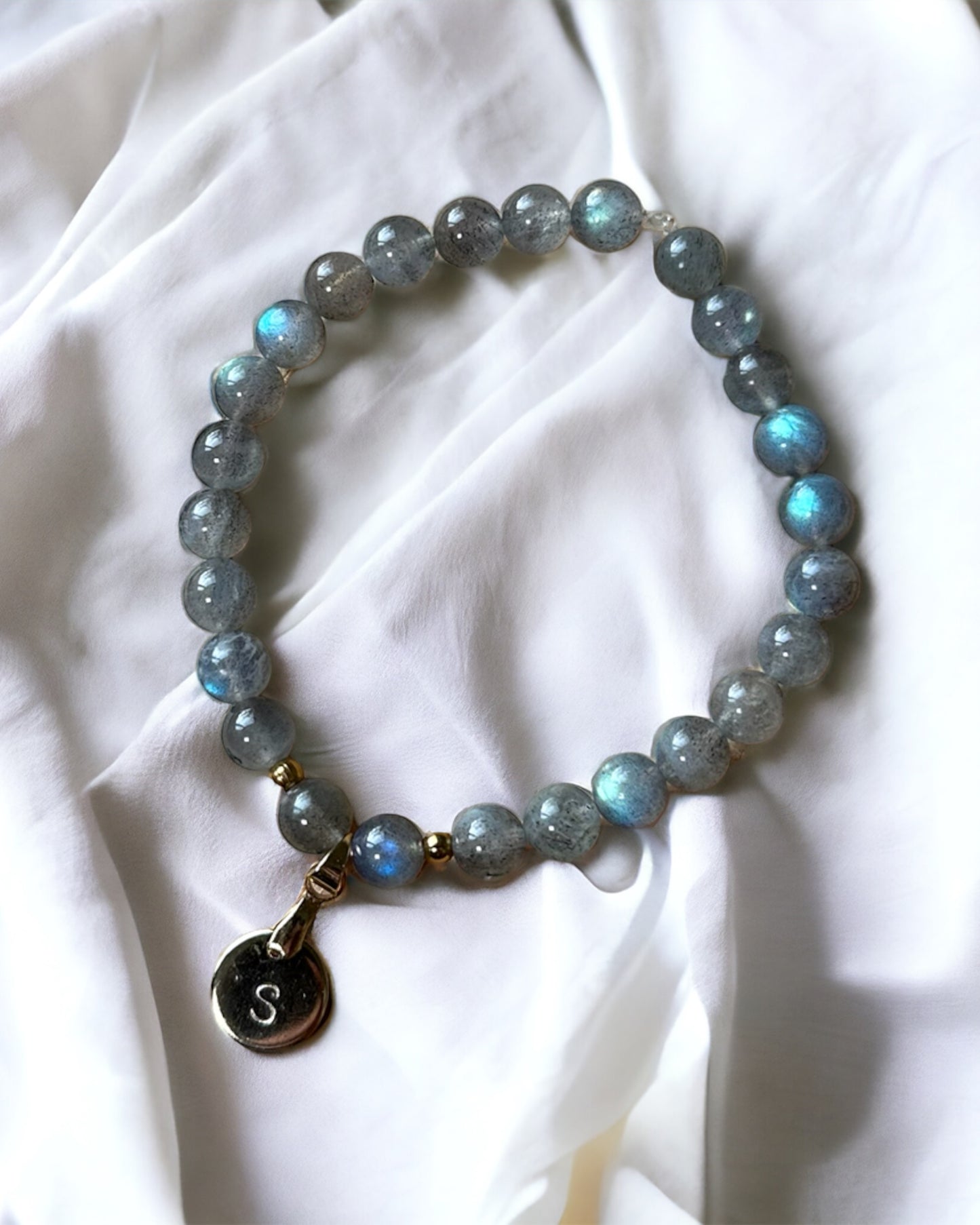 BRACELET LABRADORITE - PERSONNALISABLE